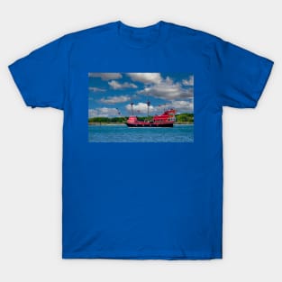 Red Dragon Pirate Ship by Debra Martz T-Shirt